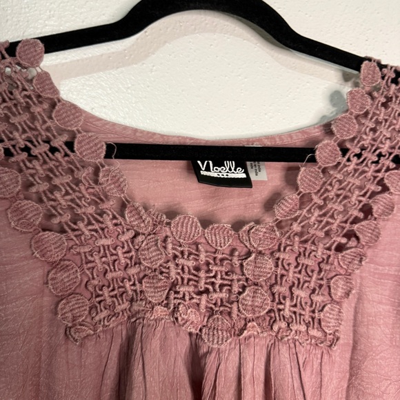 Noelle Boho Mauve Crochet Top. Lg/XL (12-14) - Picture 2 of 9